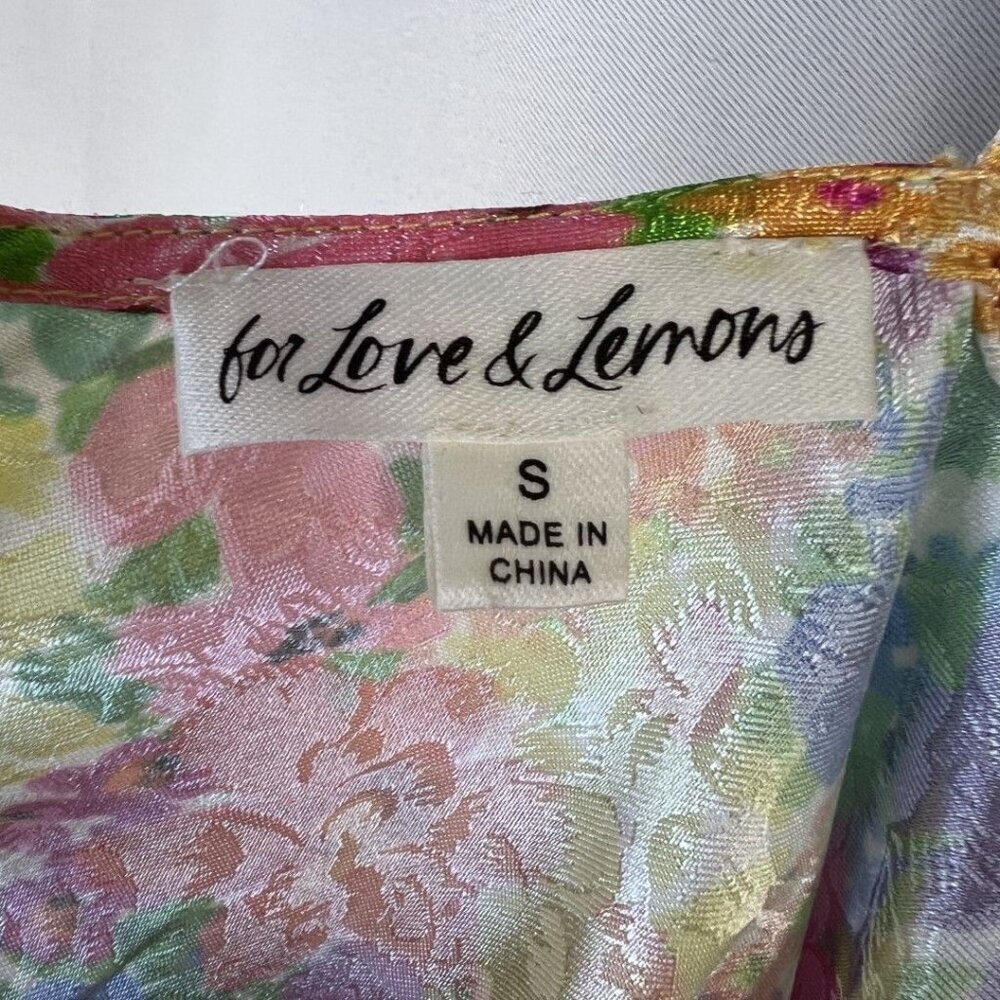 For Love & Lemons Merrill Vibrant Floral Mini Dress $225 - Picture 11 of 13
